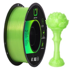 FILAMENTO PLA TRANSLUCIDO VERDE LIMÃO PLT-055