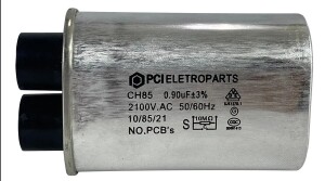 PCI-CAP-090 CAPACITOR PREMIUM ALTA TENSAO MICROONDAS 0.90UF 2100V 2 TERMINAIS