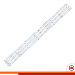 122 - KIT 3 BARRAMENTOS LED TV SEMP TOSHIBA  DL3270 DL3271 DL3277 CONECTOR CENTRO BC-314