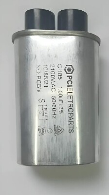 PCI-CAP-100 CAPACITOR PREMIUM ALTA TENSAO MICROONDAS 1.00UF 2100V 2 TERMINAIS