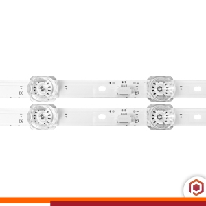 16 - KIT 2 BARRAMENTOS LED TV SEMP / TCL  43S6500FS / 43S6500 / 43S5300 6V BC-284