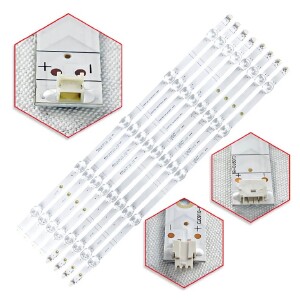 KIT 9 BARRAMENTOS LED TV JVC LT-50MB508 LT50MB508 BC-439
