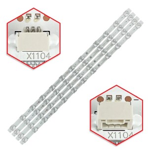 125 - KIT 4 BARRAS LEDS TCL 65P735 65P725 65P615 BC-379