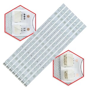 110 - KIT 8 BARRA DE LED PHILCO PH39F33DSG PH39F33 6V  BC-364