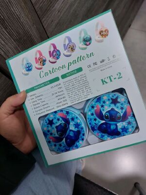 FONE SEM FIO CARTOON PATTERN STITCH KT-2