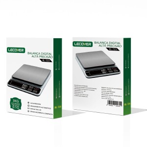 BALANÇA DIGITAL ALTA PRECISAO LECOVER BL-721 ATE 1KG