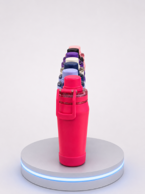 GARRAFA SPORT 800ML COM ALÇA E BASE DE SILICONE EX-116