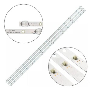 56 - KIT 3 BARRAMENTOS LED TV MULTILASER TL018 / TL027  BC-396