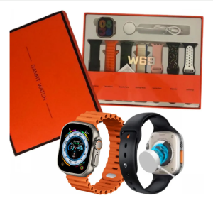 RELOGIO SMART W69 C/ 7 PULSEIRA