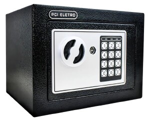 COFRE ELETRONICO DIGITAL CHAVE SENHA TRAVAS 13.5MM 3KG 17EF