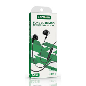 FONE DE OUVIDO COM FIO LECOVER F-052