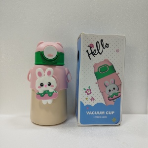 GARRAFA TERMICA INFANTIL COM ALÇA COELHINHO 520ML