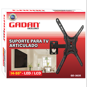 SUPORTE DE TV ARTICULADO DE  14 A 55 POLEGADAS INOVA KV-581 GADAN GD-3635