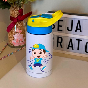 GARRAFA TERMICA INFANTIL COM ALÇA E BICO 500ML