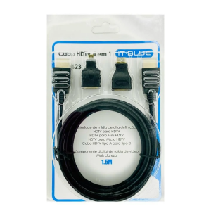 CABO ADAP HDMI 4 EM 1 HDTV 1.5M