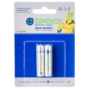 PILHA ALCALINA AAA BAP CARTELA C/2