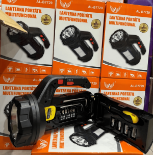 LANTERNA LED PORTATIL C/ KIT DE CHAVES LEHMOX LEY-2278