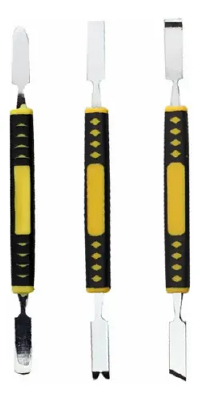 KIT ESPATULAS WYLIE TE-663 3 PEÇAS PRETA E AMARELA