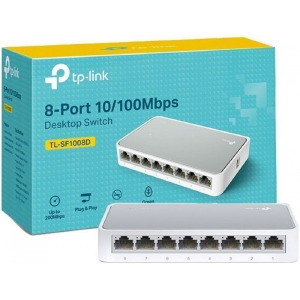 SWITCH 8 PORTAS 10/100MBPS - TP LINK LS1008 / TL-SF1008D