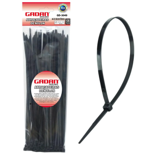 ABRAÇADEIRA DE NYLON 3,6 x 30 cm P/ COM 100 PEÇAS GADAN