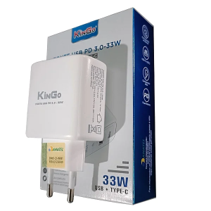 FONTE KINGO USB-C PD-3.0 33W