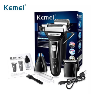 MAQUINA DE CABELO/BARBA/NARIZ  3 EM 1 KEMEI KM-6558 / DALING DL-9001