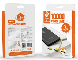 POWER BANK 10000 MAH - HMASTON PN-951 - KDPAN KN-951
