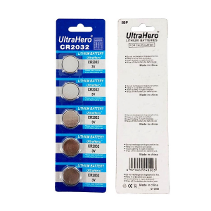 BATERIA CR2032 - 3V - ULTRAHERO C/5