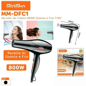 SECADOR DE CABELO 127V MINIMEN 800W MM-DFC1