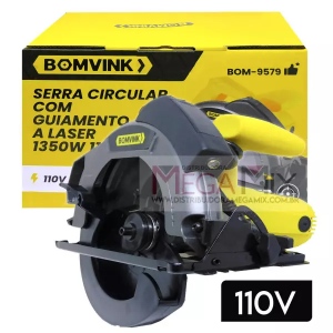 SERRA CIRCULAR COM GUIAMENTO A LASER 1350W 110V BOMVINK BOM-9579