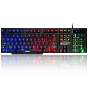 TECLADO GAMER EXBOM RGB BK-152C
