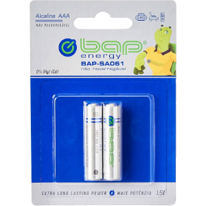 PILHA ALCALINA AA BAP CARTELA C/2