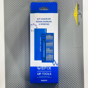 KIT DE CHAVE MANUAL 51 PONTAS / BITS MAGNETICOS WEFIX - MA1017