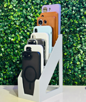 SUPORTE PARA BANCADA DE CELULAR COM 8 LUGARES EM 3D