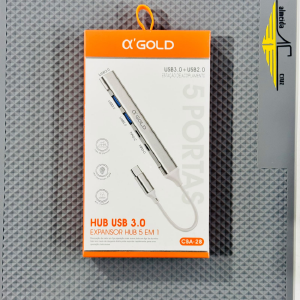 HUB USB TIPO-C P/ CELULAR GOLD CBA-28 -  1 USB 3.0 / 2 USB 2.0 / 2 TIPO-C