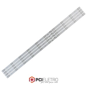125 - KIT 4 BARRAMENTOS LED TV PHILCO PH39N91 PH39N91DSGW PH39E31 BC-019