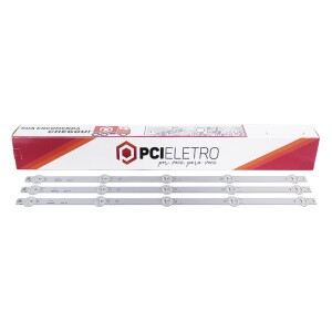02 - KIT 3 BARRAMENTOS LED TV PHILCO PH28C20D PH28C20 PH-28C20 6V BC-025