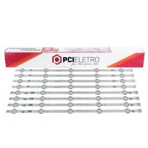 113 - KIT 8 BARRAMENTOS LED TV SAMSUNG UN49J5200 UN49J5200AG UN49J5290 BC-026