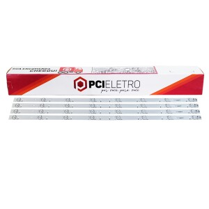 24 - KIT 4 BARRAMENTOS LED TV AOC LE43S5970S LE43S5977 43PFG5102 BC-038-4B-8L
