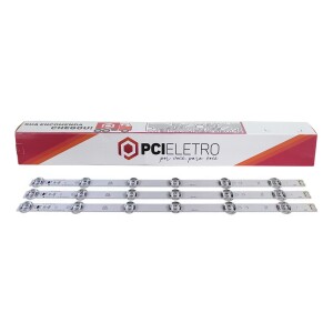 55 - KIT 3 BARRAMENTOS LED TV LG 32LB5600 32LB560B / LY / 32LF585B LF / LX BC-041