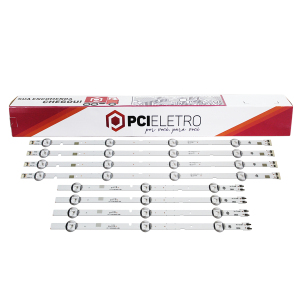 21 - KIT 8 BARRAMENTOS LED TV SAMSUNG UN43J5200 UN43J5200AG UN43J5290AG UN43T5300AG BC-072