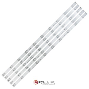 101 - KIT 5 BARRAMENTOS LED TV PHILCO PH40D10 PH40D10DSGW BC-078