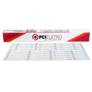 78 - KIT 10 BARRAMENTOS LED TV LG 55LJ5500 55UJ6300 55LJ5550 BC-088