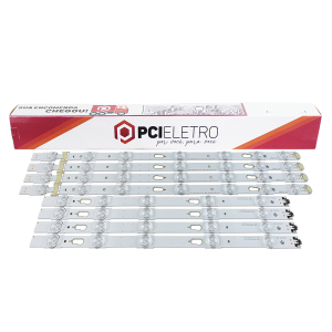100 - KIT 8 BARRAMENTOS LED TV SAMSUNG UN43KU6300G UN43MU6300G Un43MU6100G BC-111