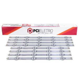 32 - KIT 8 BARRAMENTOS LED TV LG 47LB5500 47LB5600 47LB5800 47LB6500 BC-120