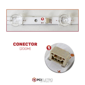 115 - KIT 2 BARRAMENTOS LED TV SEMP TOSHIBA TCL 40S6500FS 40S6500 40HR330M10A0 BC-138