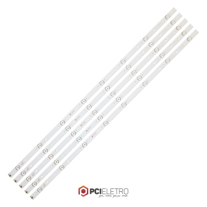 41 - KIT 5 BARRAMENTOS LED TV PANASONIC TC-43SV700B TC-43FS630B TC-43ES630 TC-43DS630 BC-140