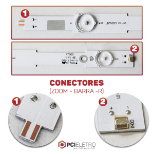 GAV - KIT 14 BARRAMENTOS LED TV PHILIPS 55PUG6700 55PFG5100 55PUG6700/78 BC-148