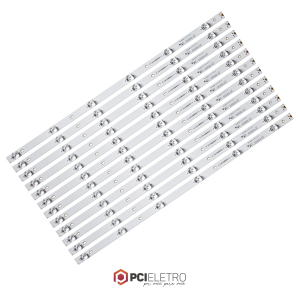 109 - KIT 12 BARRAMENTOS LED TV PHILCO PTV65A16SA PH65A16 BC-151