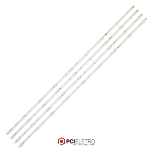 11 - KIT 4 BARRAMENTOS LED TV AOC 50PUG6513/78 50PUF6192 LE50U7970 BC-157